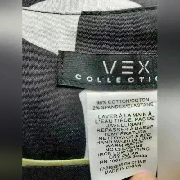 VEX  COLLECTION short sleeve leafy jacket or blouse size 40 (Large) - Picture 5 of 10
